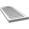 Ekena Millwork Round Top Surface Mount PVC Gable Vent: Functional, w/ 2"W x 2"P Brickmould Sill Frame, 16"W x 38"H GVPRT16X3803SF - alternate 3